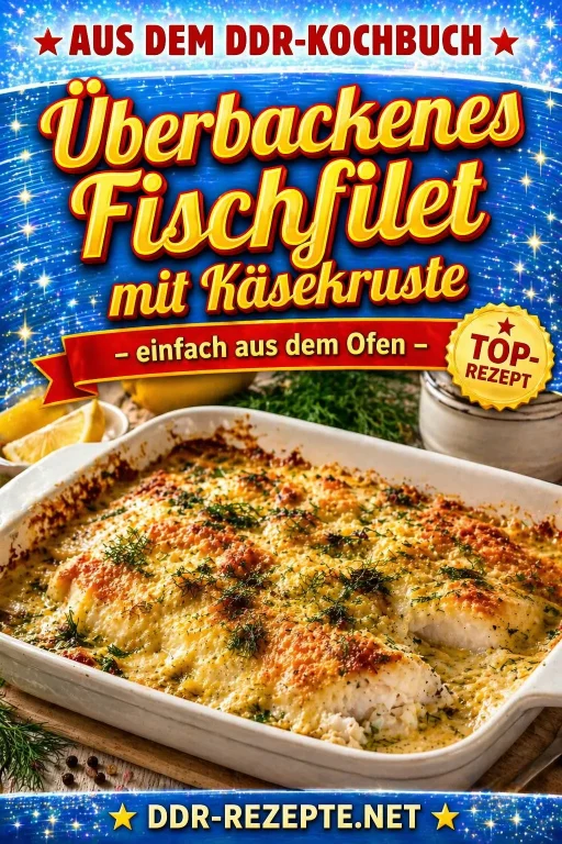 Überbackenes Fischfilet mit Käsekruste – einfach aus dem Ofen