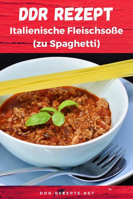 Italienische Fleischsoße (zu Spaghetti)