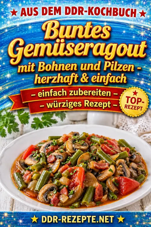 Buntes Gemüseragout mit Bohnen und Pilzen – herzhaft & einfach