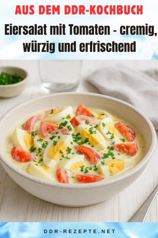 Eiersalat mit Tomaten – cremig, würzig und erfrischend