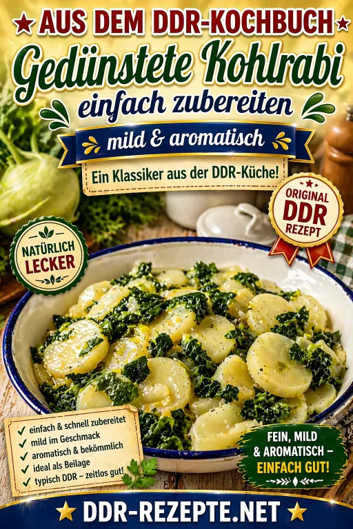 Gedünstete Kohlrabi einfach zubereiten – mild & aromatisch