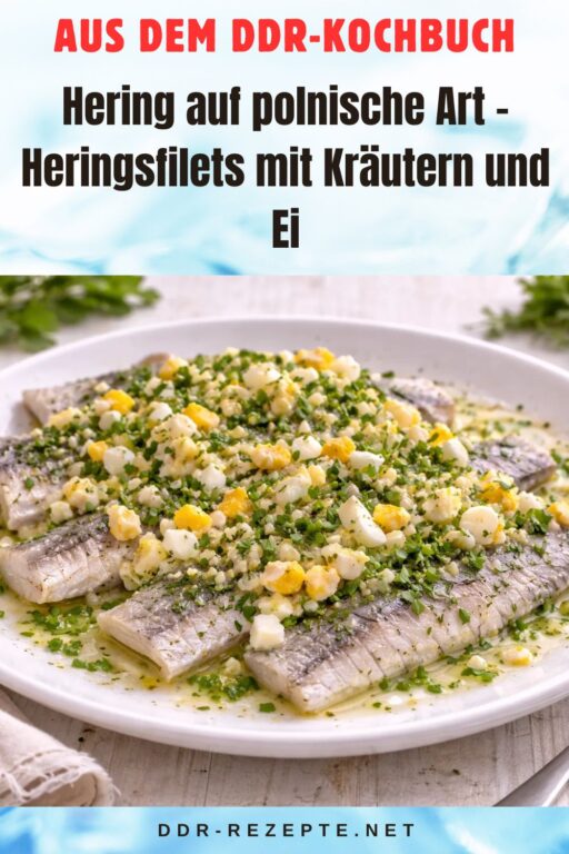 Hering auf polnische Art – Heringsfilets mit Kräutern und Ei
