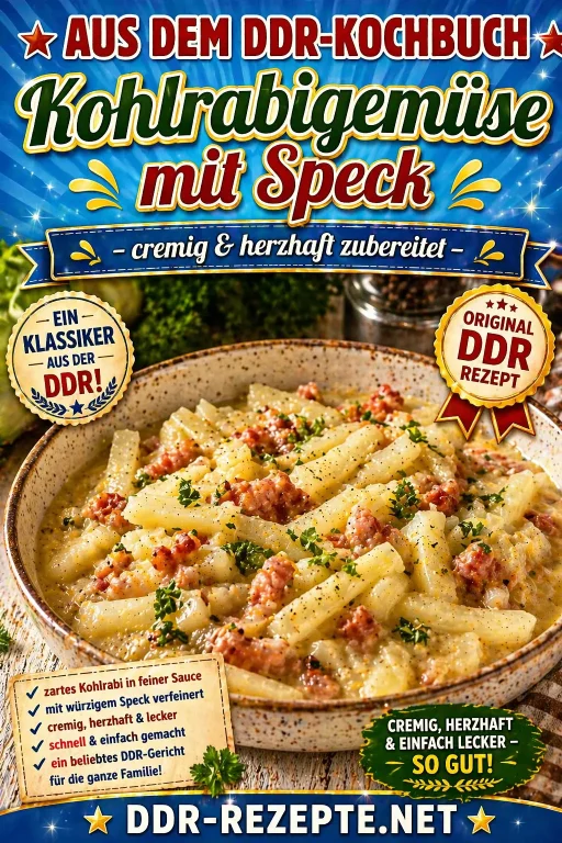 Kohlrabigemüse mit Speck – cremig & herzhaft zubereitet