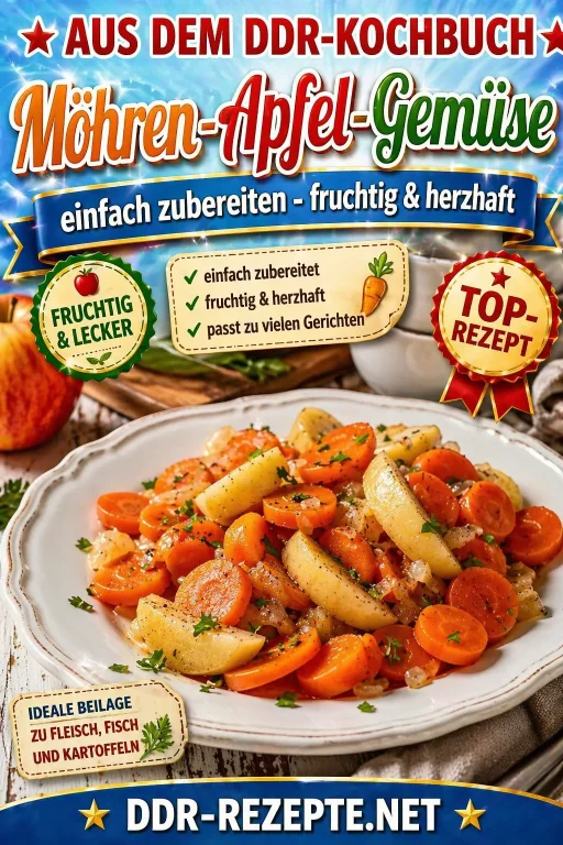 Möhren-Apfel-Gemüse einfach zubereiten – fruchtig & herzhaft