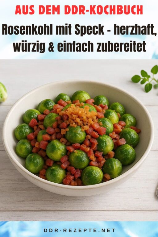 Rosenkohl mit Speck – herzhaft, würzig & einfach zubereitet