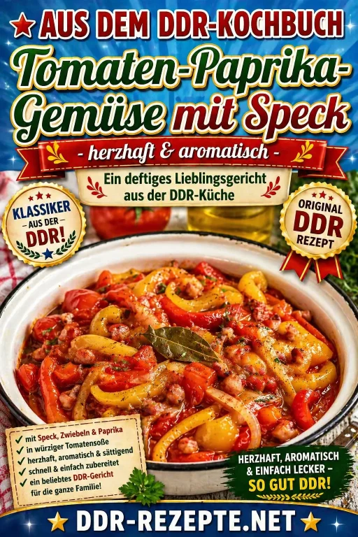 Tomaten-Paprika-Gemüse mit Speck – herzhaft & aromatisch