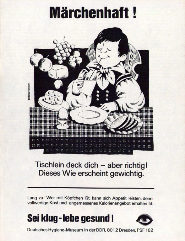 Deutsches Hygiene-Museum in der DDR, Werbung aus dem Jahr 1978