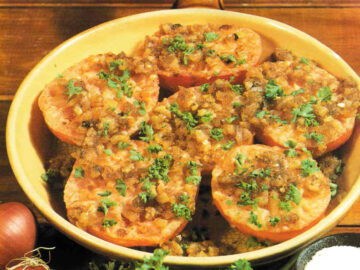 Gebratene Tomatenhälften