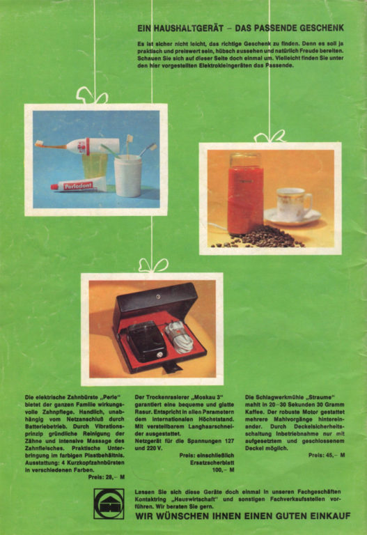 Werbung aus dem Jahr 1974