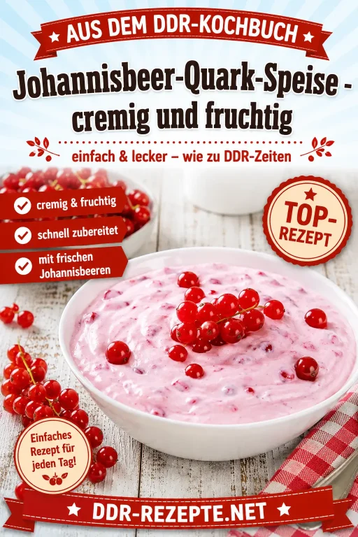 Johannisbeer-Quark-Speise – cremig und fruchtig