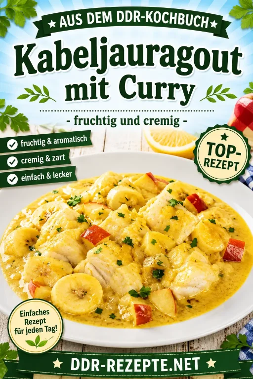 Kabeljauragout mit Curry – fruchtig und cremig