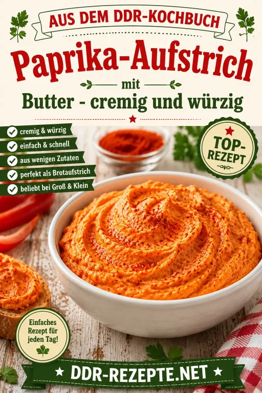 Paprika-Aufstrich mit Butter – cremig und würzig
