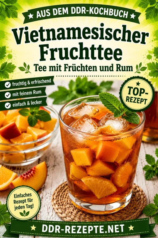 Vietnamesischer Fruchttee – Tee mit Früchten und Rum