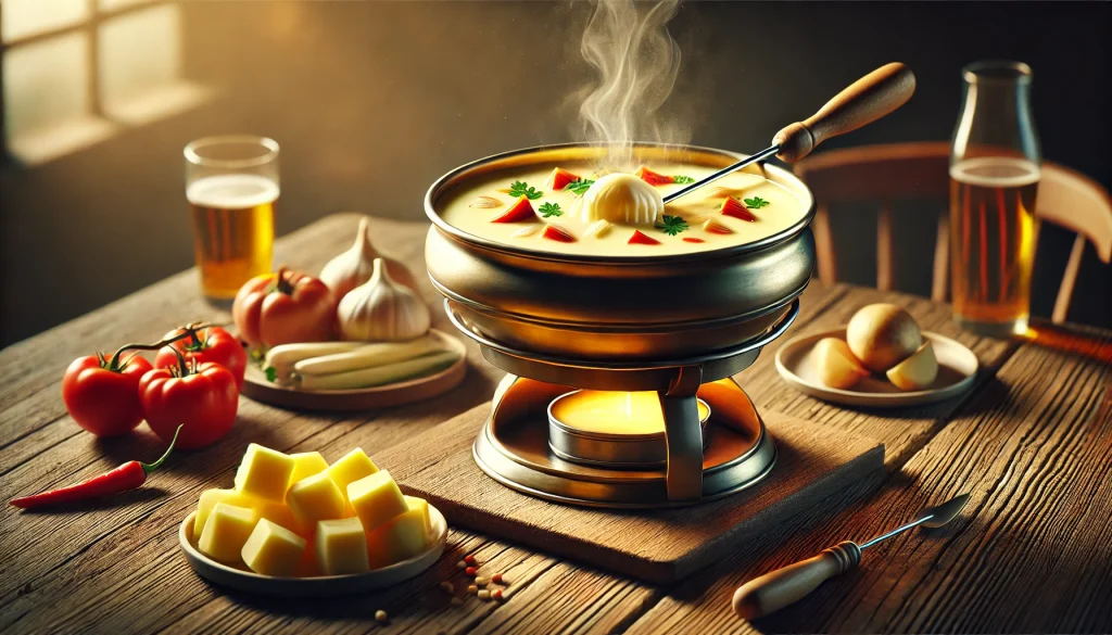 Berner Fondue – Ein herzhaftes Käsefondue aus der Schweiz