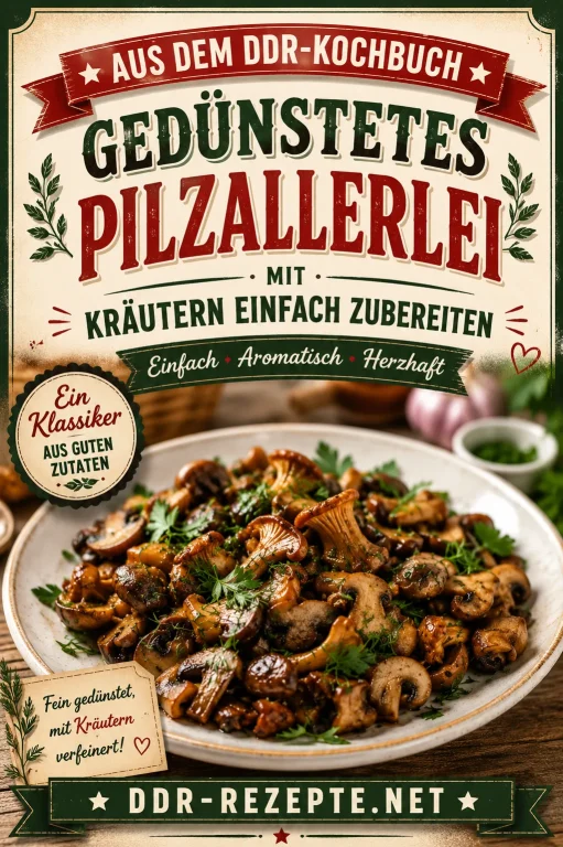 Gedünstetes Pilzallerlei mit Kräutern einfach zubereiten