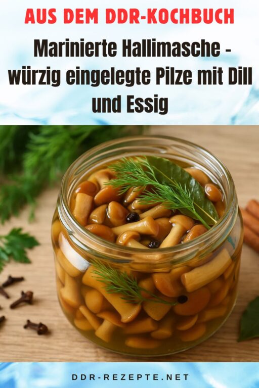 Marinierte Hallimasche – würzig eingelegte Pilze mit Dill und Essig