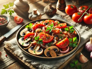 Champignons mit Tomaten – Ein einfaches und leckeres Pilzgericht