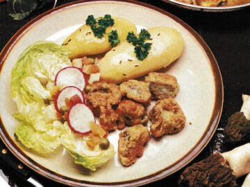 Glockenmorcheln im Ausbackteig