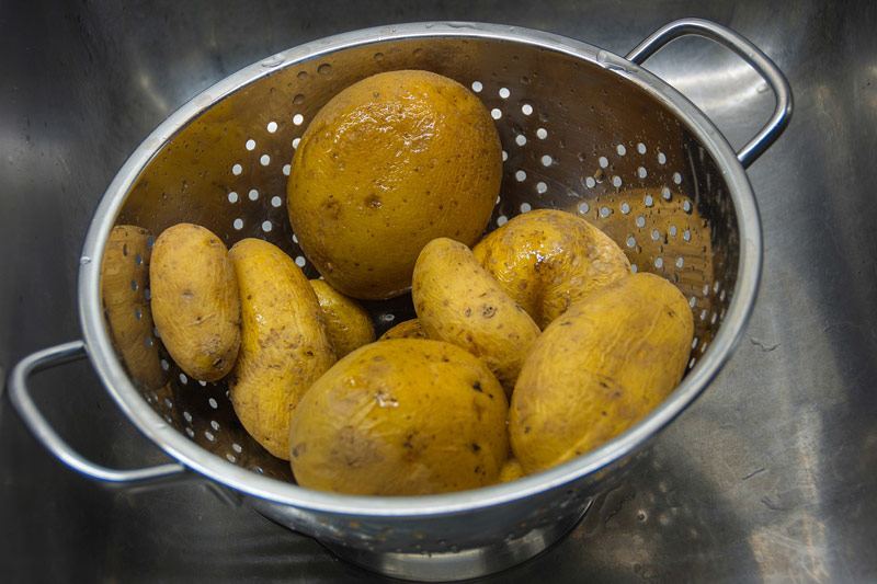 Kartoffeln in der Schale gekocht