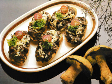 Pilztoaste mit Knoblauch