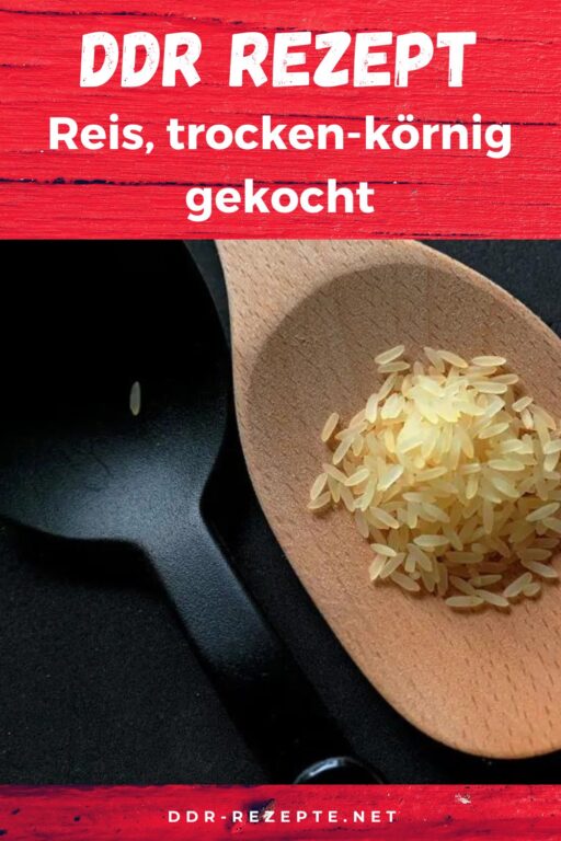 Reis, trocken-körnig gekocht