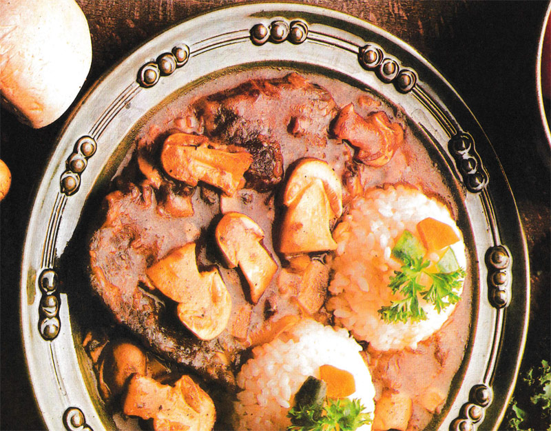 Rostbraten auf Anischampignons