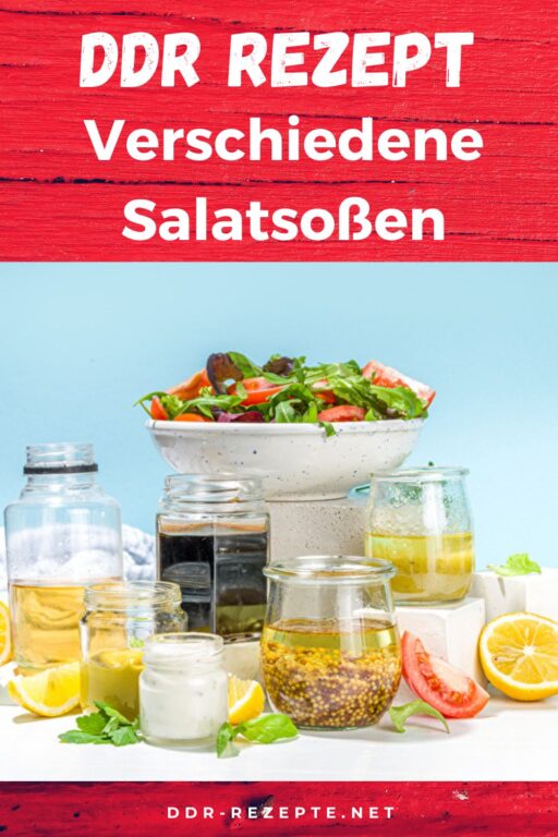 Verschiedene Salatsoßen