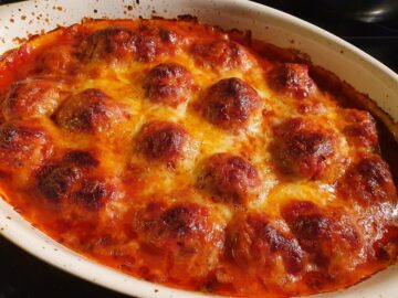 Überbackene Hackfleischbällchen