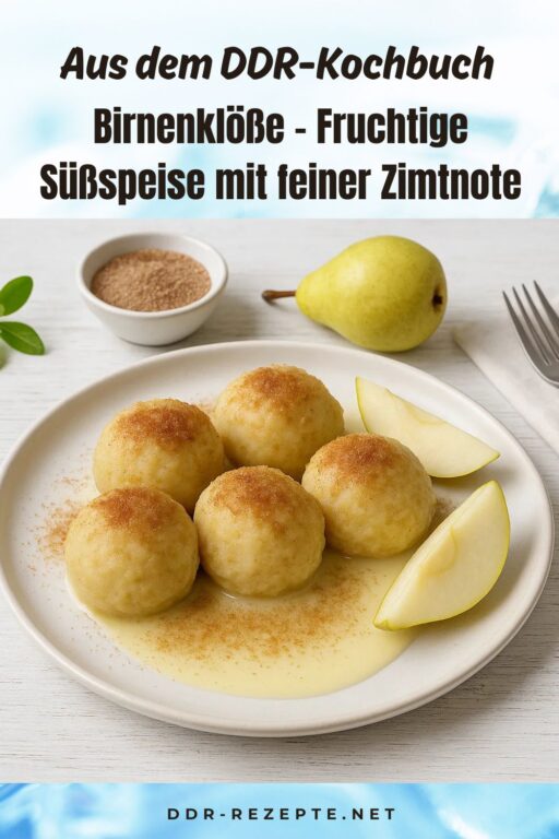 Birnenklöße – Fruchtige Süßspeise mit feiner Zimtnote