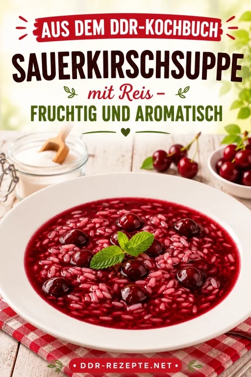 Sauerkirschsuppe mit Reis – fruchtig und aromatisch