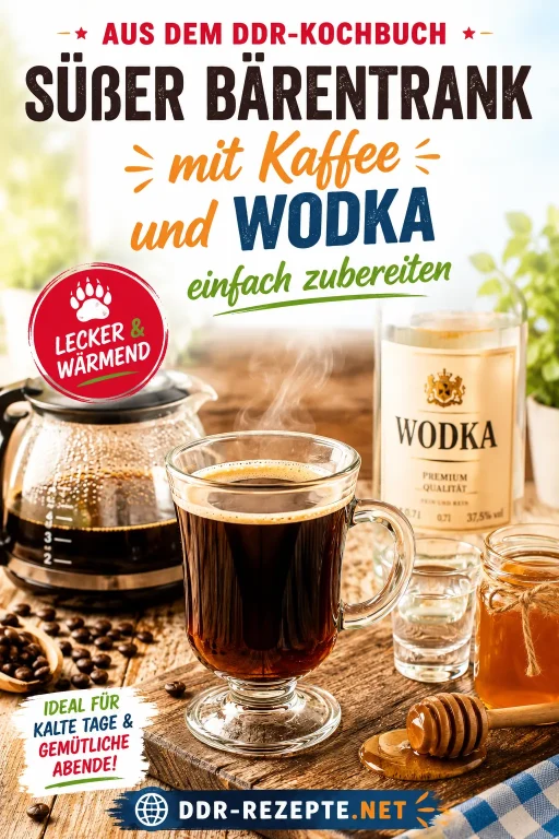 Süßer Bärentrank mit Kaffee und Wodka einfach zubereiten