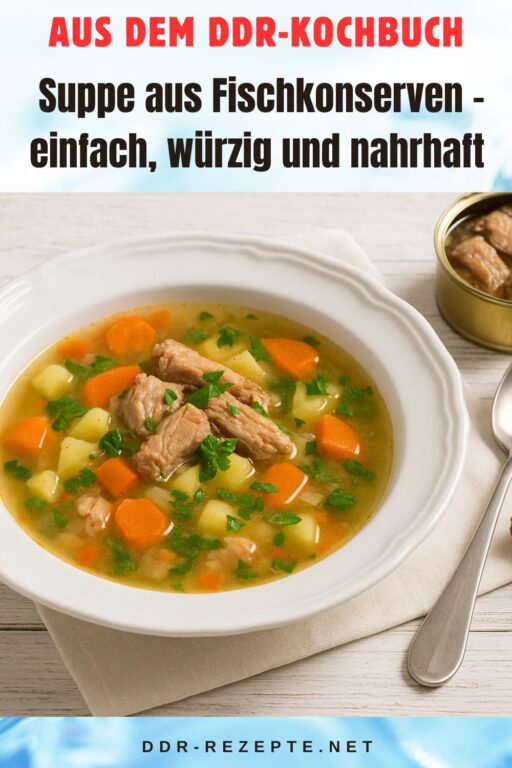 Suppe aus Fischkonserven – einfach, würzig und nahrhaft