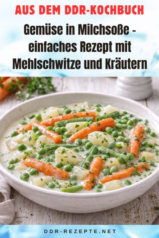 Gemüse in Milchsoße – einfaches Rezept mit Mehlschwitze und Kräutern
