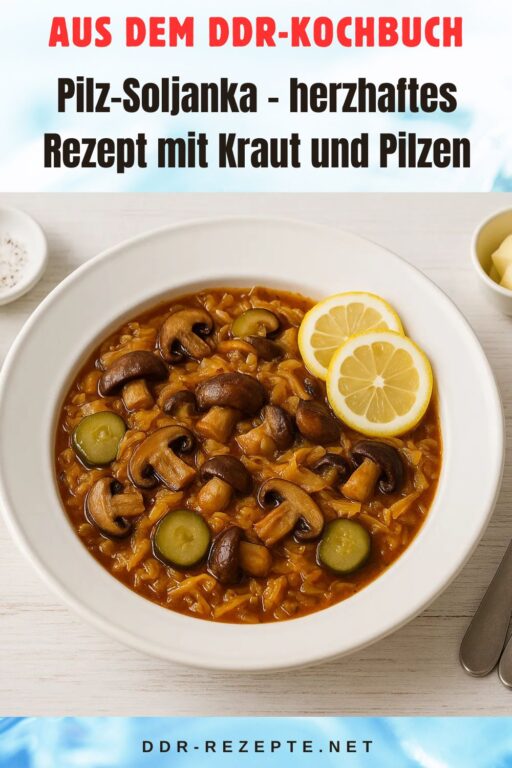 Pilz-Soljanka – herzhaftes Rezept mit Kraut und Pilzen