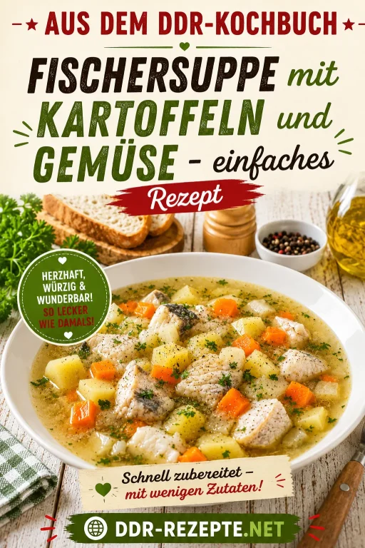 Fischersuppe mit Kartoffeln und Gemüse – einfaches Rezept