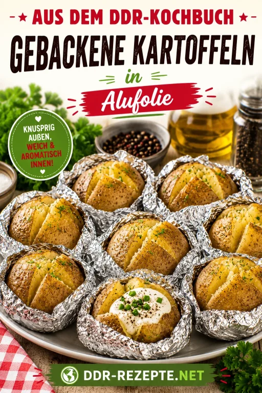 Gebackene Kartoffeln in Alufolie