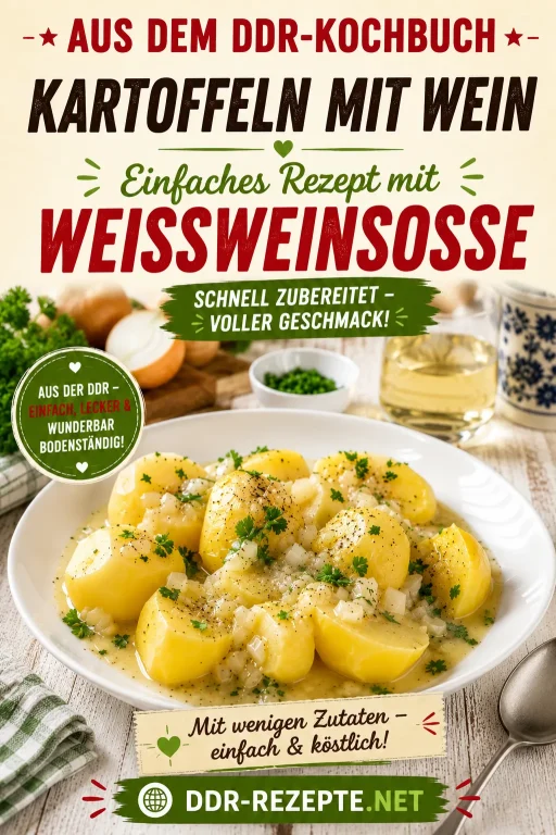 Kartoffeln mit Wein – Einfaches Rezept mit Weißweinsoße