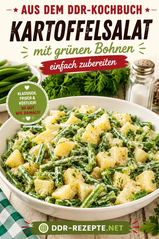 Kartoffelsalat mit grünen Bohnen einfach zubereiten