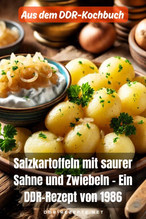 Salzkartoffeln mit saurer Sahne und Zwiebeln – Ein DDR-Rezept von 1986