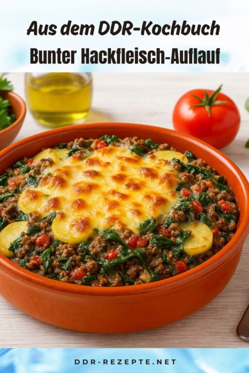 Bunter Hackfleisch-Auflauf
