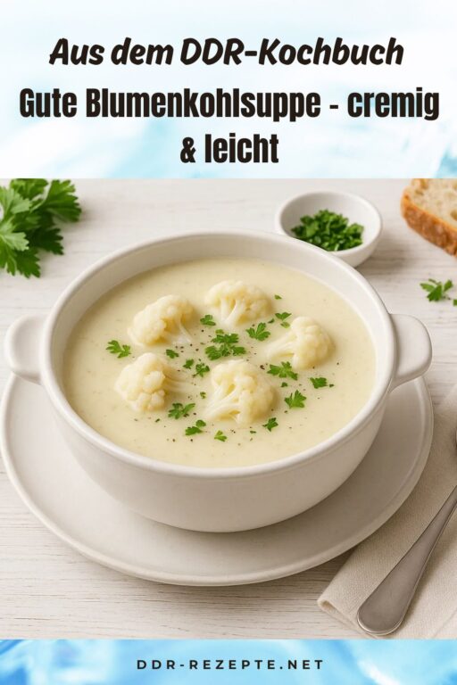 Gute Blumenkohlsuppe – cremig & leicht
