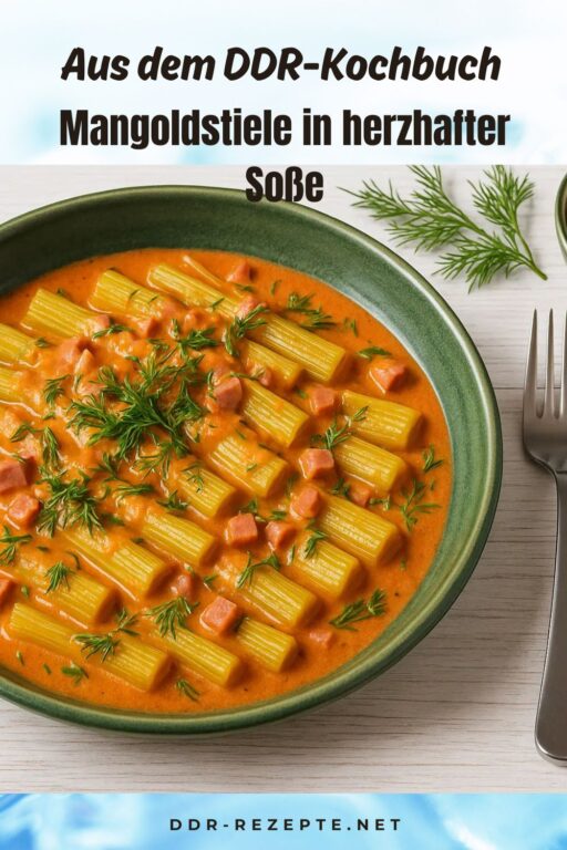 Mangoldstiele in herzhafter Soße