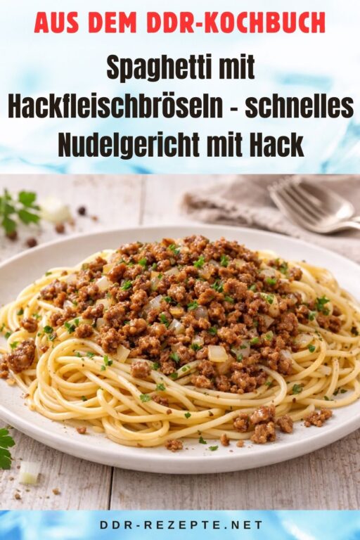 Spaghetti mit Hackfleischbröseln – schnelles Nudelgericht mit Hack