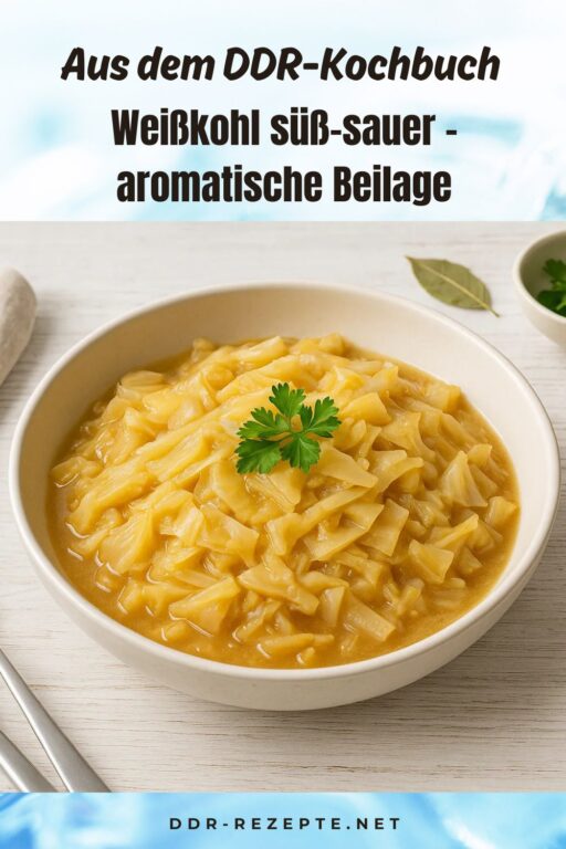 Weißkohl süß-sauer – aromatische Beilage