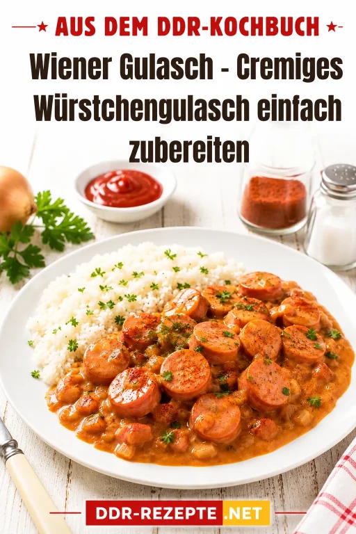 Wiener Gulasch – Cremiges Würstchengulasch einfach zubereiten
