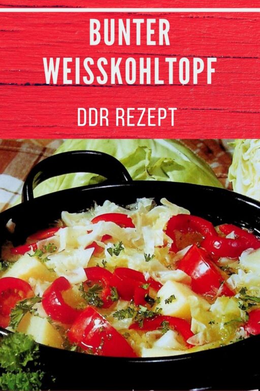 Bunter Weißkohltopf