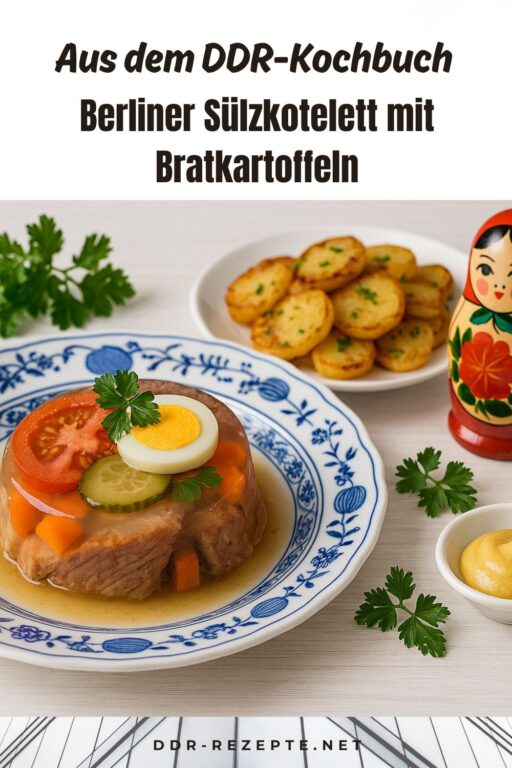 Berliner Sülzkotelett mit Bratkartoffeln
