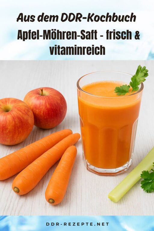 Apfel-Möhren-Saft – frisch & vitaminreich