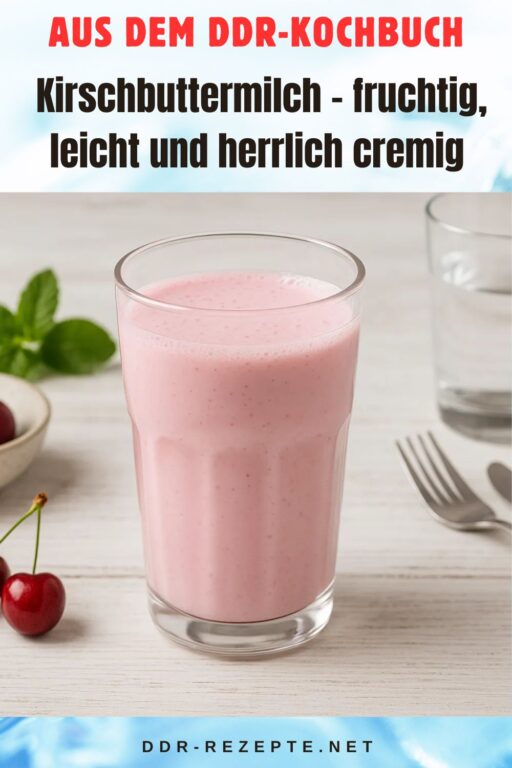 Kirschbuttermilch – fruchtig, leicht und herrlich cremig