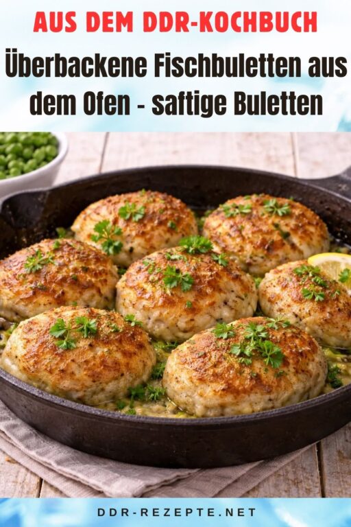 Überbackene Fischbuletten aus dem Ofen – saftige Buletten